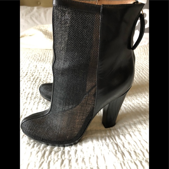Rachael Zoe leather platform mesh boots sz 8 - Picture 3 of 13